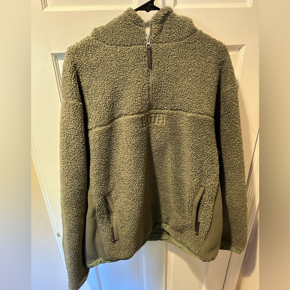 Kith sherpa quarter zip hoodie